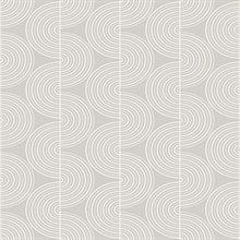 Zen Geo Geometric Alloy Grey Peel and Stick Wallpaper