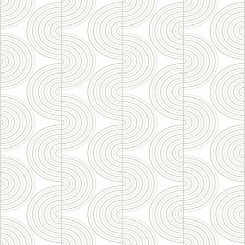 Zen Geo Geometric Lunar Rock & Metallic Pearl Peel and Stick Wallpaper