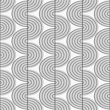 Zen Geo Geometric Onyx & Metallic Silver Peel and Stick Wallpaper