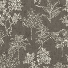 Zen Tropical Leaf Wallpaper