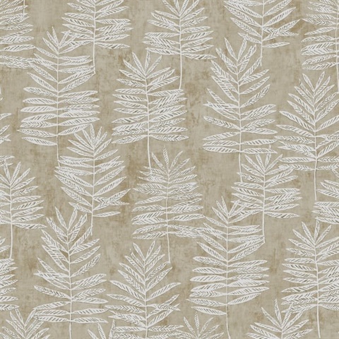 Zen Vertical Palm Leaf Wallpaper