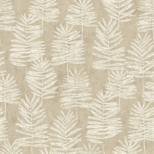 Zen Vertical Palm Leaf Wallpaper