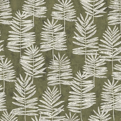 Zen Vertical Palm Leaf Wallpaper