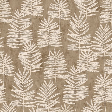 Zen Vertical Palm Leaf Wallpaper