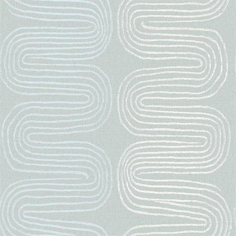 Zephyr Light Blue Abstract Stripe