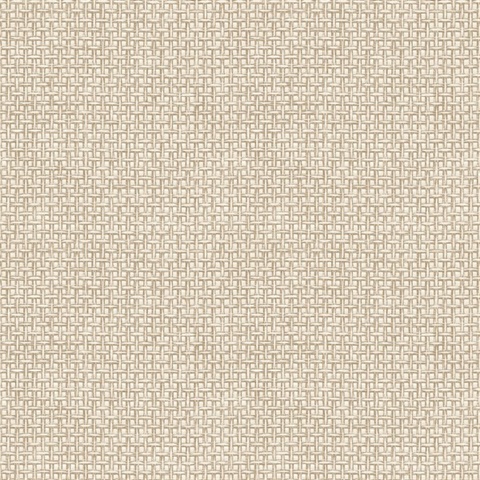 Zia Neutral Textured Basketweave Wallpaper