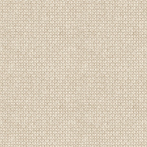 Zia Neutral Textured Basketweave Wallpaper