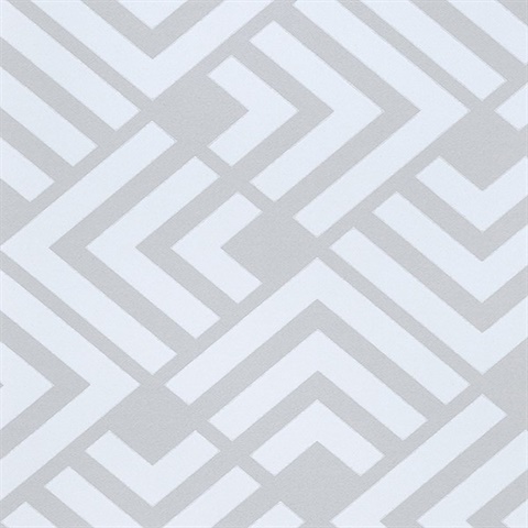 Zig Grey Geometric Wallpaper