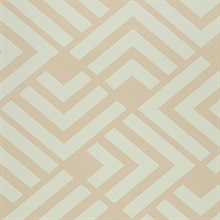 Zig Light Blue Geometric Wallpaper