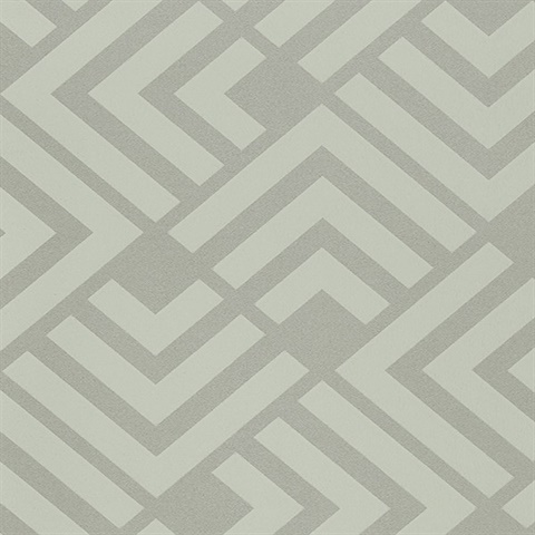 Zig Mint Geometric Wallpaper