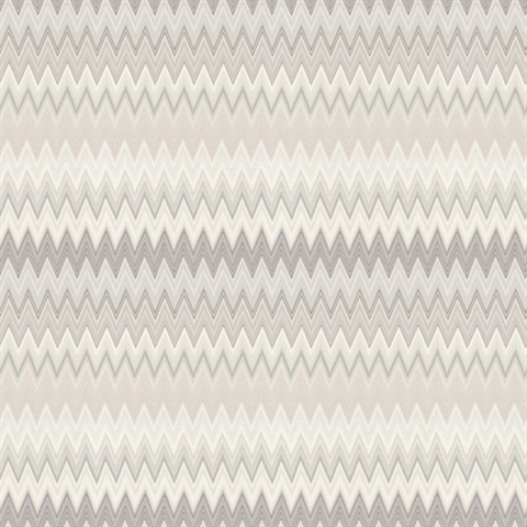 Zig Zag Beige Peel and Stick Wallpaper