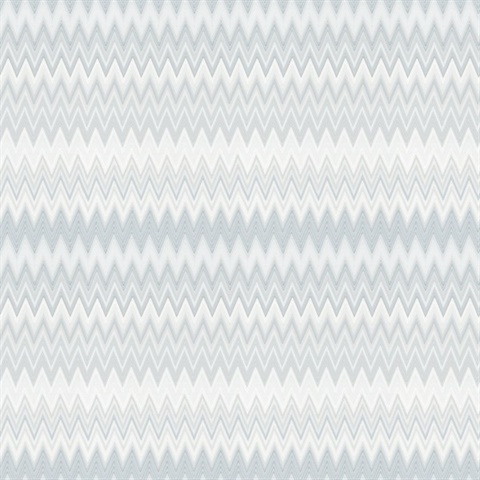 Zig Zag White Peel and Stick Wallpaper
