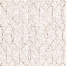 Ziva Rose Gold Trellis Wallpaper