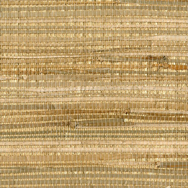 4018-0055 | Zoho Gold Foil Grasscloth Wallpaper