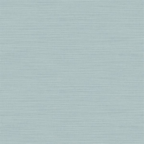 Zora Aqua Linen Texture Wallpaper