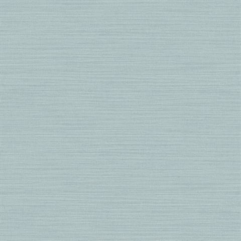 Zora Aqua Linen Texture Wallpaper