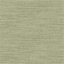 Zora Light Green Linen Texture Wallpaper