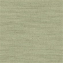 Zora Light Green Linen Texture Wallpaper