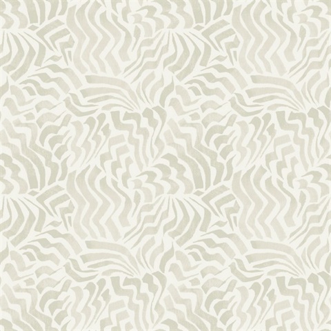 Zora Wave Light Grey Swirl Wallaper