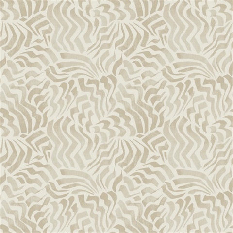 Zora Wave Taupe Swirl Wallaper