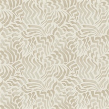 Zora Wave Taupe Swirl Wallaper