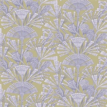 Zorah Lilac Botanical Wallpaper