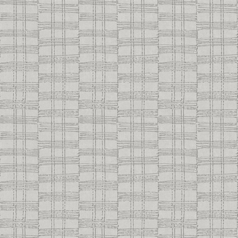 Zorya Silver Embellished Stripe Metallic Wallpaper