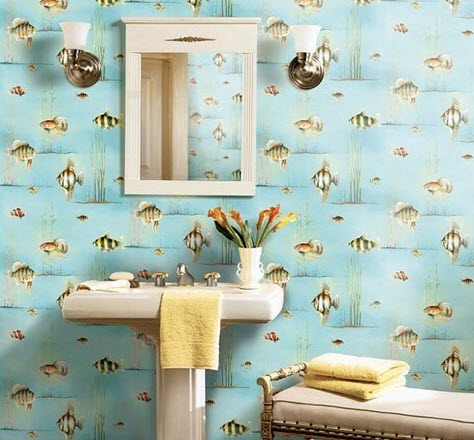 Powder Room Wallpaper Ideas, Wallpaper Trends For Bathrooms 2021