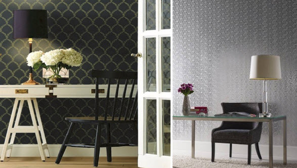 A Home Office Makeover With Threshold Removable Wallpaper by Target  Emily  Henderson