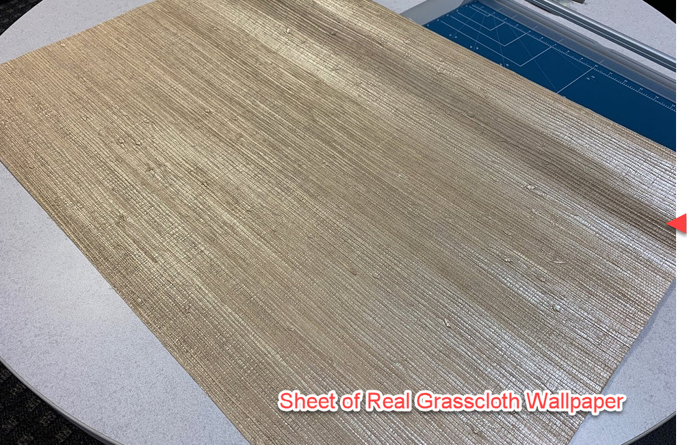 Sheet of Real Grasscloth Wallpaper