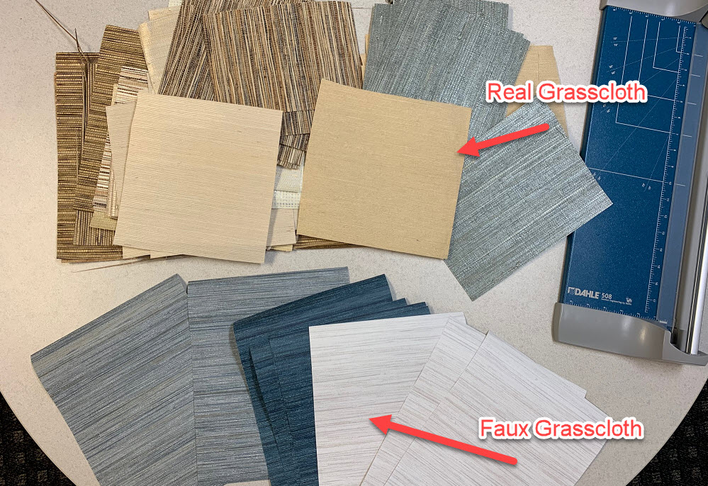 Real Grasscloth Wallpaper vs Faux Grasscloth Wallpaper 