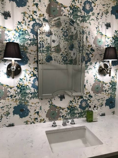 Wallpaper Ideas For The Bathroom 2021 Trends - Large Print Wallpaper Bathroom